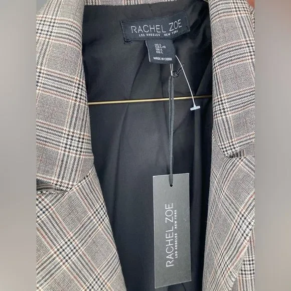 NWT Rachel Zoe Plaid Blazer - Picture 2 of 3